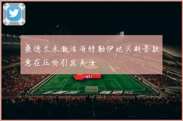 桑德兰未激活海特勒伊达买断条款意在压价引发关注